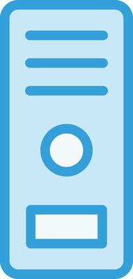 Computer case Vector Icon Design Illustration