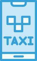 ilustración de diseño de icono de vector de taxi