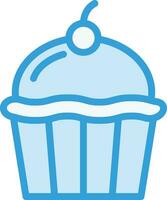 ilustración de diseño de icono de vector de cupcake