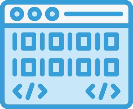 Binary code Vector Icon Design Illustration