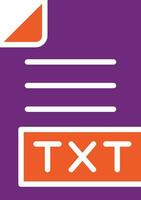 ilustración de diseño de icono de vector de txt