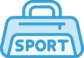 Sport bag Vector Icon Design Illustration