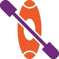 Canoe Vector Icon Design Illustration