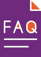 Faq Vector Icon Design Illustration