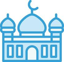 ilustración de diseño de icono de vector de mezquita