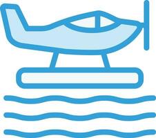 Seaplane Vector Icon Design Illustration