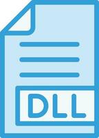 DLL Vector Icon Design Illustration