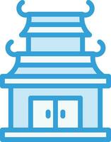 Chinese temple Vector Icon Design Illustration