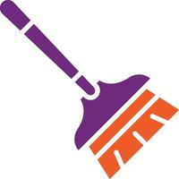 Broom Vector Icon Design Illustration