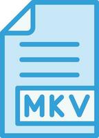 MKV Vector Icon Design Illustration