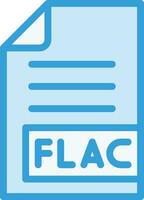 FLAC Vector Icon Design Illustration