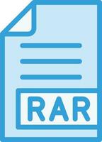 RAR Vector Icon Design Illustration