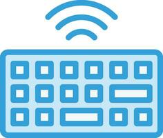 Wireless Keyboard Vector Icon Design Illustration