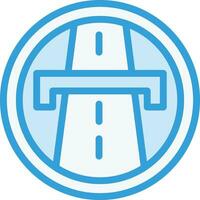 ilustración de diseño de icono de vector de carretera