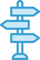 Signpost Vector Icon Design Illustration