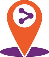 Share location Vector Icon Design Illustration