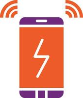 Wireless charging Vector Icon Design Illustration