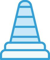 Traffic cone Vector Icon Design Illustration