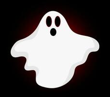 white halloween ghost vector