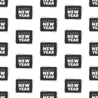 Happy New Year 2024 Seamless Pattern Illustration with Elements Decoration New Years Background vector