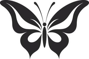 Wings of Intricacy Black Butterfly Mark Artistic Freedom Noir Butterfly Design vector