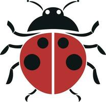 Abstract Elegance of the Tiny Bug Eyes of the Ladybug vector