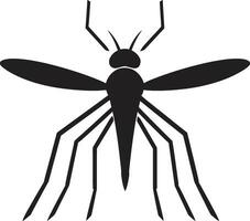 Geometric Mosquito Mark Intricate Mosquito Logo Concept vector