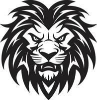 Elegant Sovereign Black Vector Lion Icon   The Elegant Authority Roaring Guardian Black Lion Emblem Excellence   The Guardian of Roar