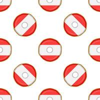 Pattern cookie with flag country Latvia in tasty biscuit vector