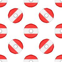Pattern cookie with flag country Latvia in tasty biscuit vector