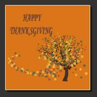 Beautiful illustration on theme of celebrating annual holiday Thanksgiving Day vector