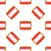 Pattern cookie with flag country Latvia in tasty biscuit vector
