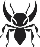 Striking Simplicity Black Ant Vector Design Intricate Detailing Black Ant Vector Logo