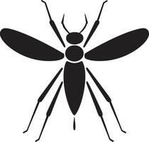 Vintage Mosquito Graphic Artwork Abstract Mosquito Icon Symbolism vector