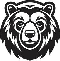 Bear Crowned Emblem Bear Sovereign Seal vector