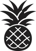 Mysterious Pineapple Symbol Whimsical Tropical Icon Concept vector