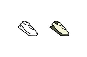 Running shoes line and glyph icon, fitness and sport, gym sign vector graphics, a linear pattern on a white background