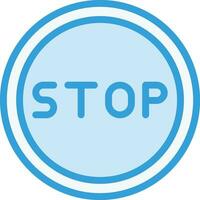 Stop Vector Icon Design Illustration