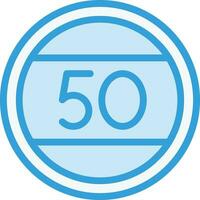 Speed limit Vector Icon Design Illustration