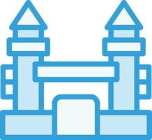 Inflatable castle Vector Icon Design Illustration