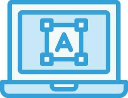 Font size Vector Icon Design Illustration