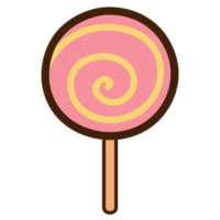 süß Pastell- Lutscher Süßigkeiten Stock Gekritzel png