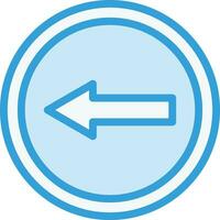 Go left Vector Icon Design Illustration