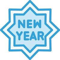 New Year Vector Icon Design Illustration