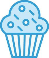 ilustración de diseño de icono de vector de muffin