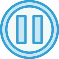 Pause Vector Icon Design Illustration