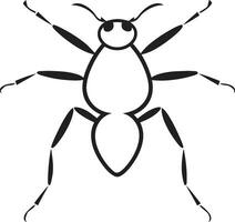 Black Vector Ant Symbol A Timeless Logo Striking Simplicity Black Ant Vector Design