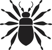 Aphid in Black Vector Artistry Redefined Bold and Beautiful Black Vector Aphid Emblem