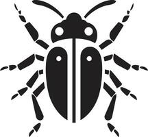 Insect Dynasty Mark Regal Black Bug Badge vector
