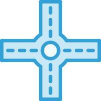 Crossroad Vector Icon Design Illustration